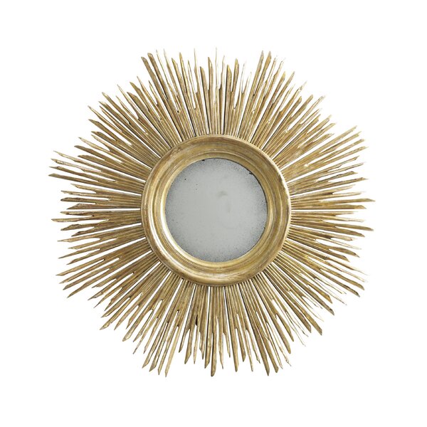 Lillian August Maddox Sunburst Wood Wall Mirror | Wayfair